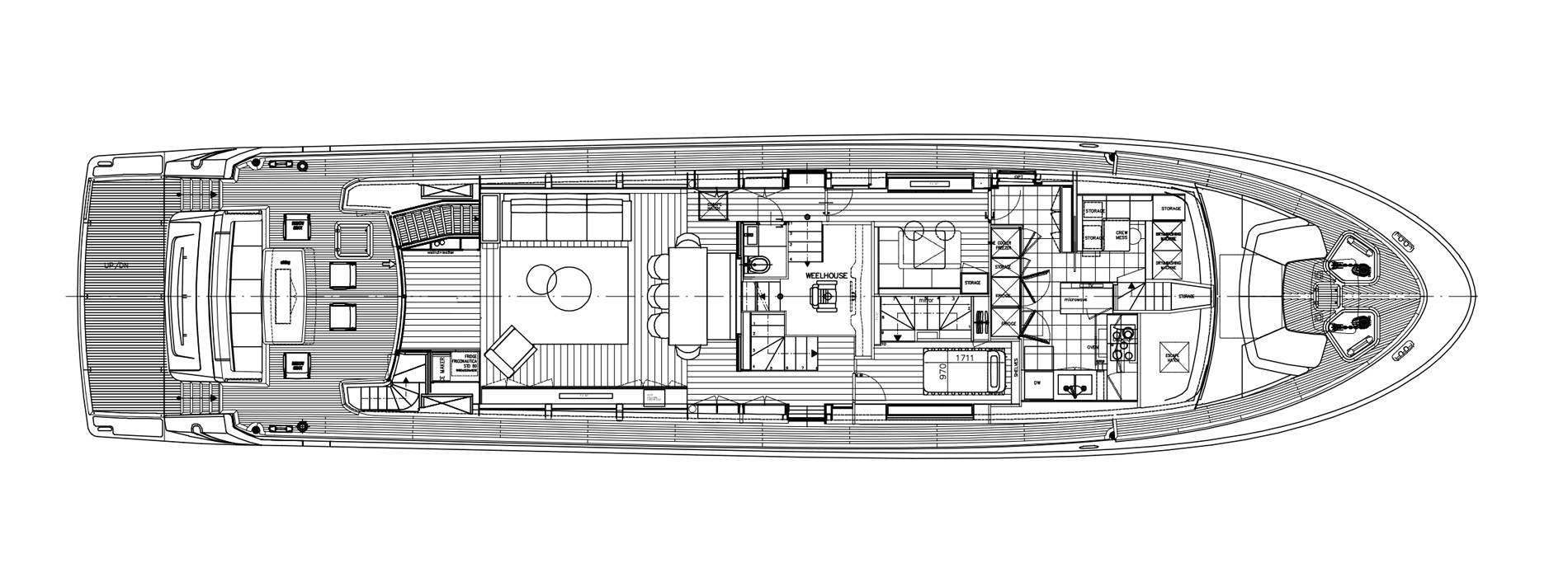 Sanlorenzo Yachts SL96-623 Cubierta principal