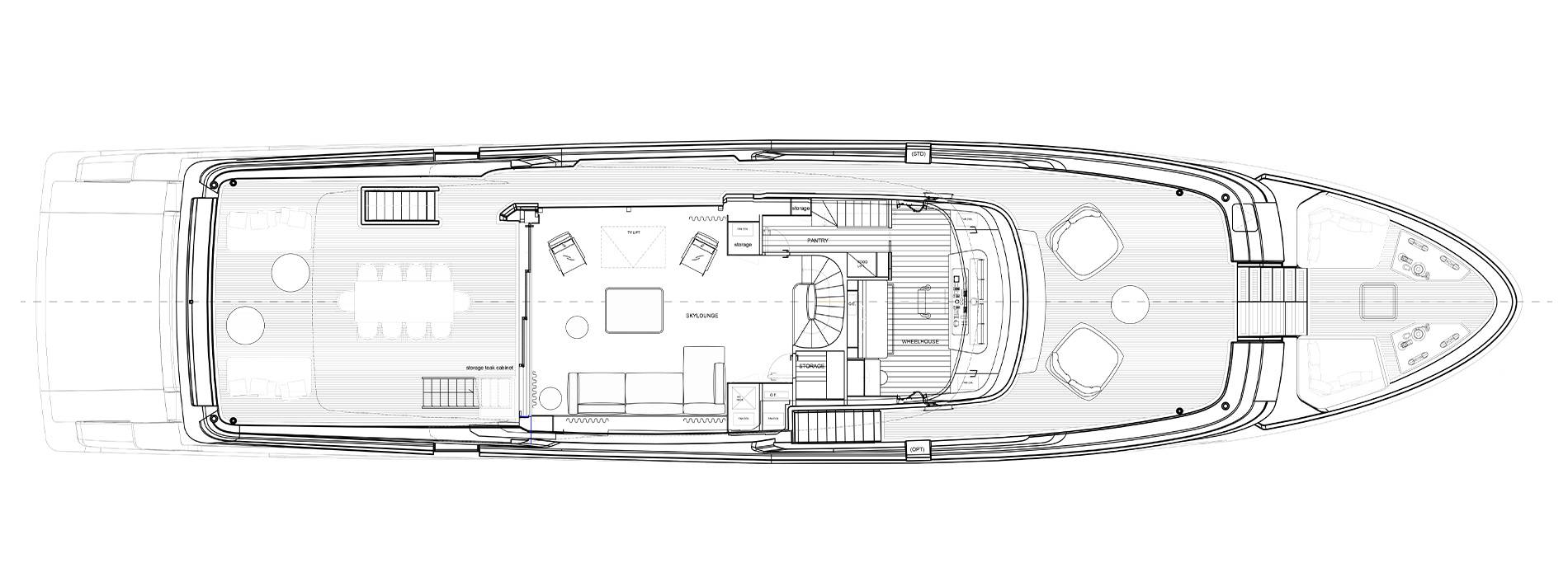 Sanlorenzo Yachts SD118 Upper deck