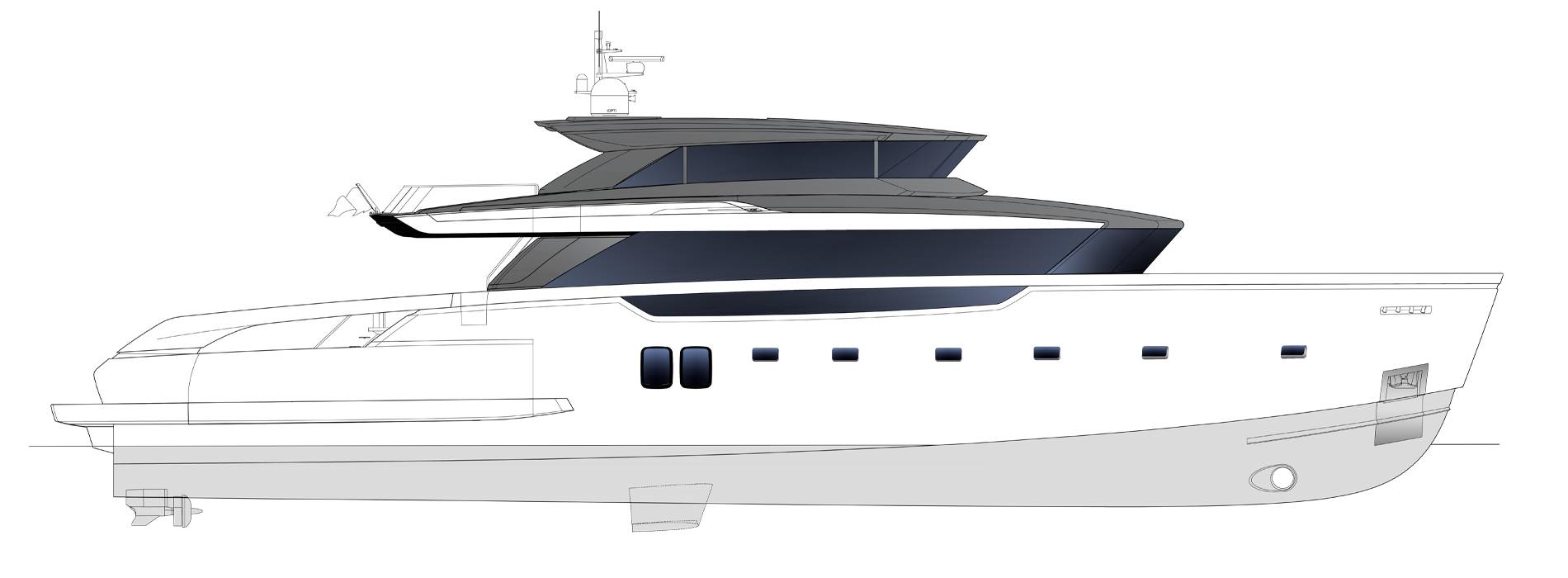 Sanlorenzo Yachts SX112 Профиль	