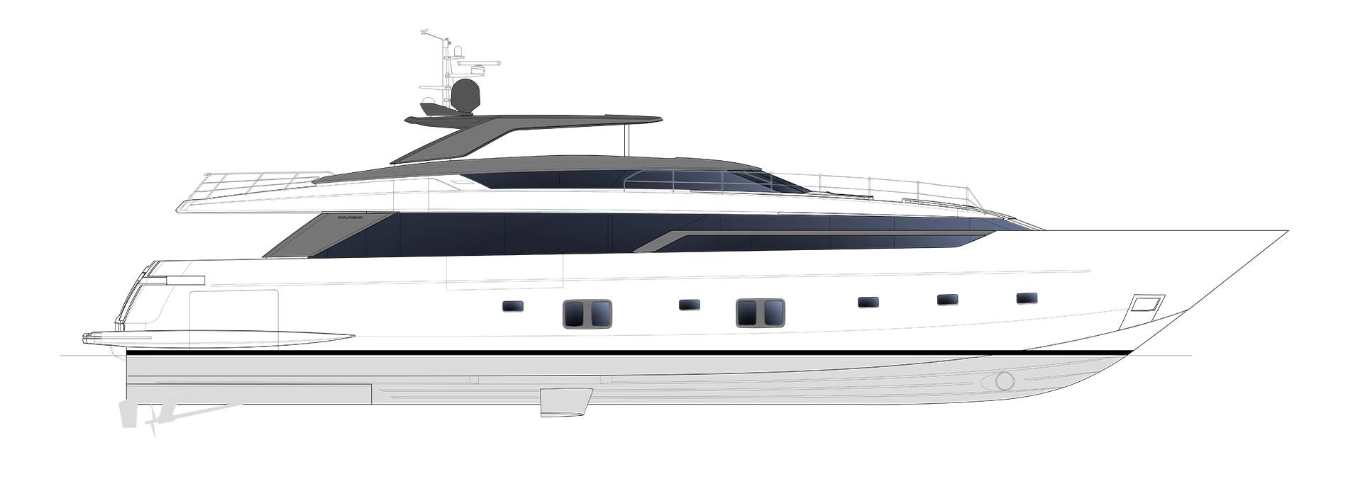 Sanlorenzo Yachts SL120 Asymmetric Profilo