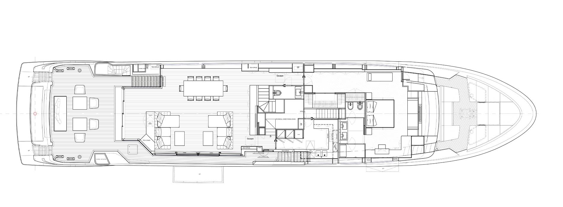 Sanlorenzo Yachts SL120 Asymmetric Main deck