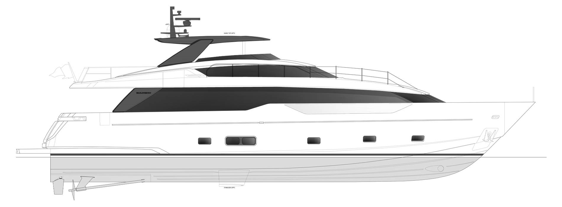 Sanlorenzo Yachts SL90 Asymmetric Профиль	 