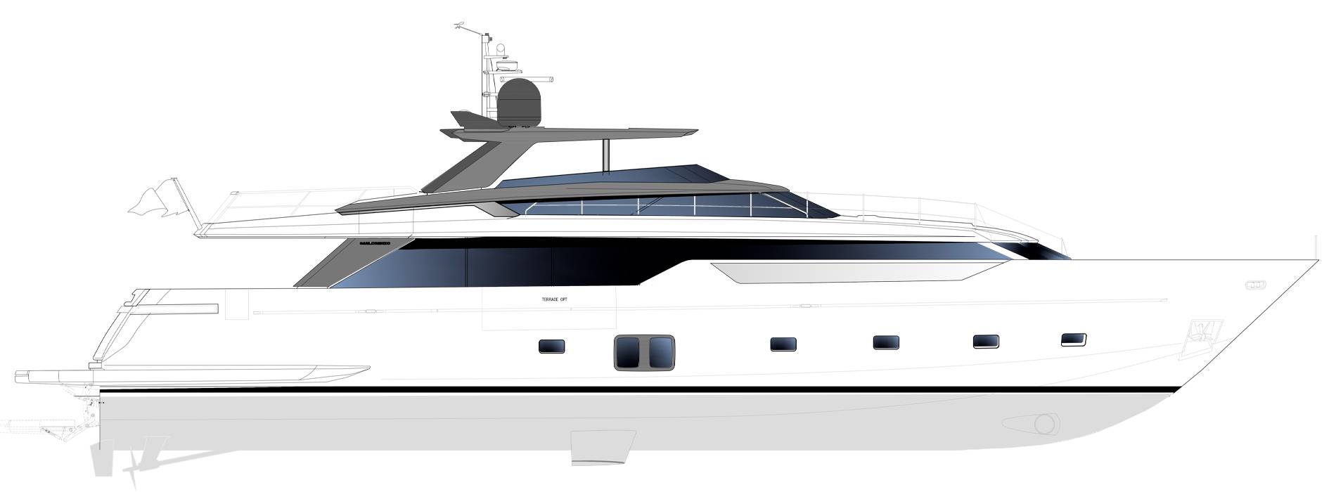 Sanlorenzo Yachts SL106 Asymmetric Профиль	 