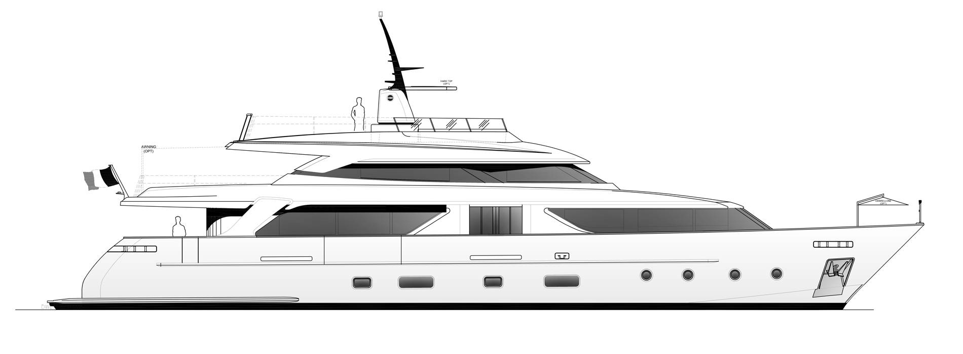 Sanlorenzo Yachts SD112-65 Профиль	 