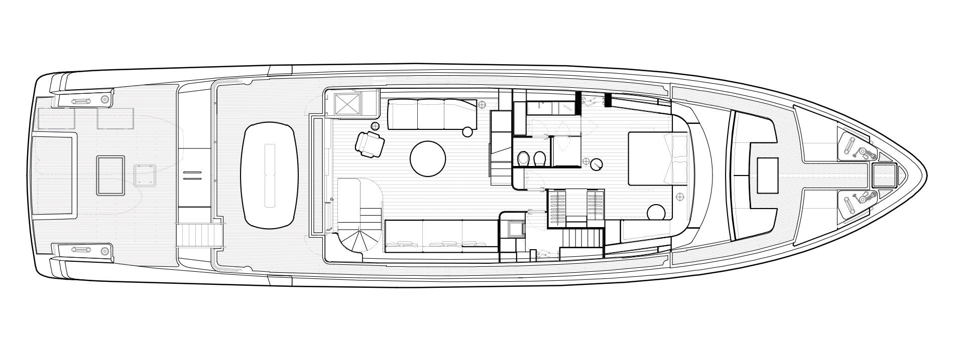 Sanlorenzo Yachts SX100 Main deck Versione Lissoni