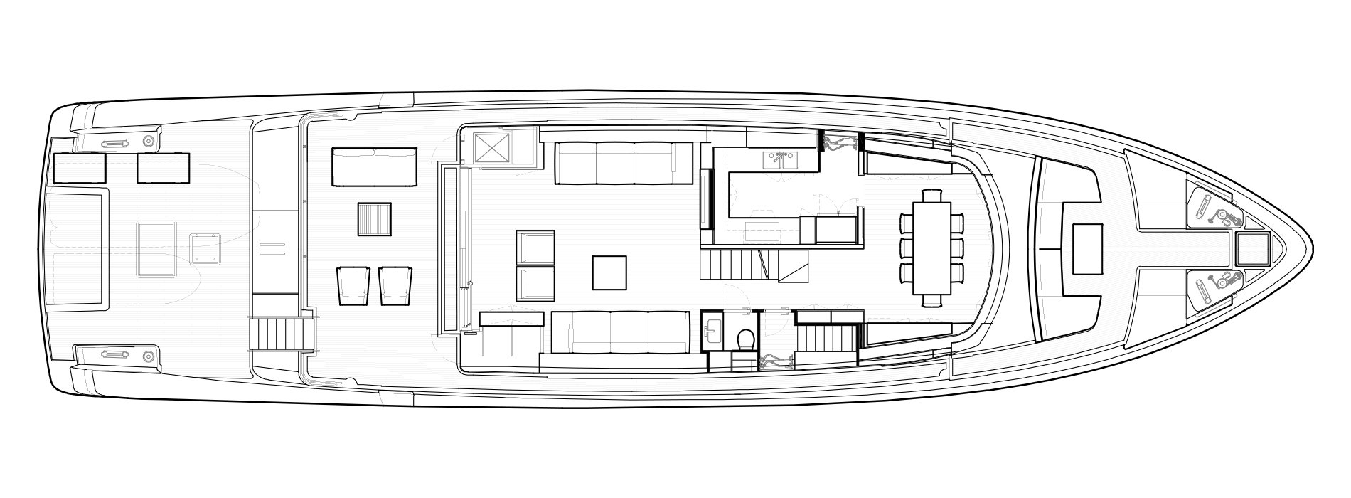 Sanlorenzo Yachts SX100 Main deck Version B