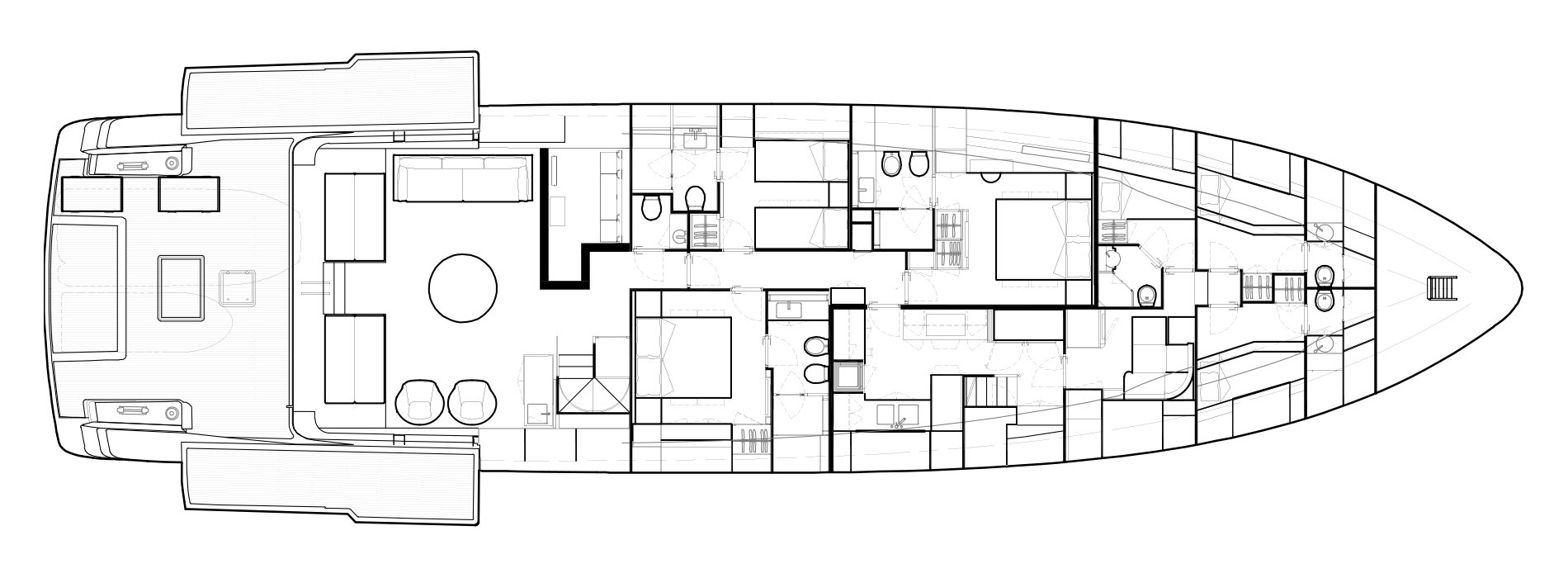 Sanlorenzo Yachts SX100 Lower Deck Version A