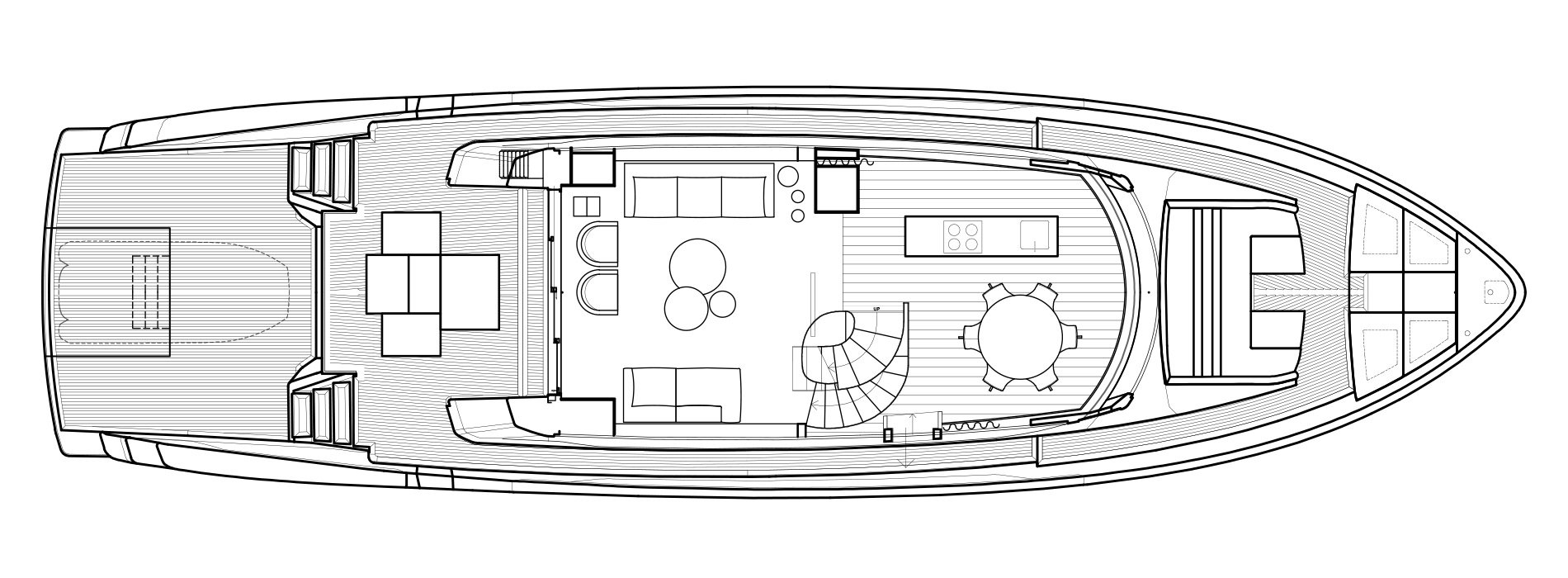 Sanlorenzo Yachts SX76 Главная палуба версия Lissoni