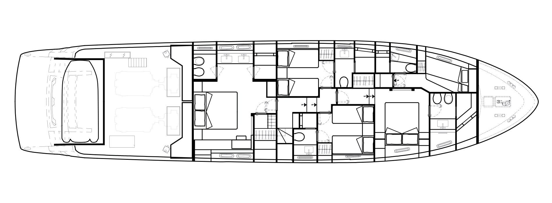 Sanlorenzo Yachts SL78 Lower Deck Versione A