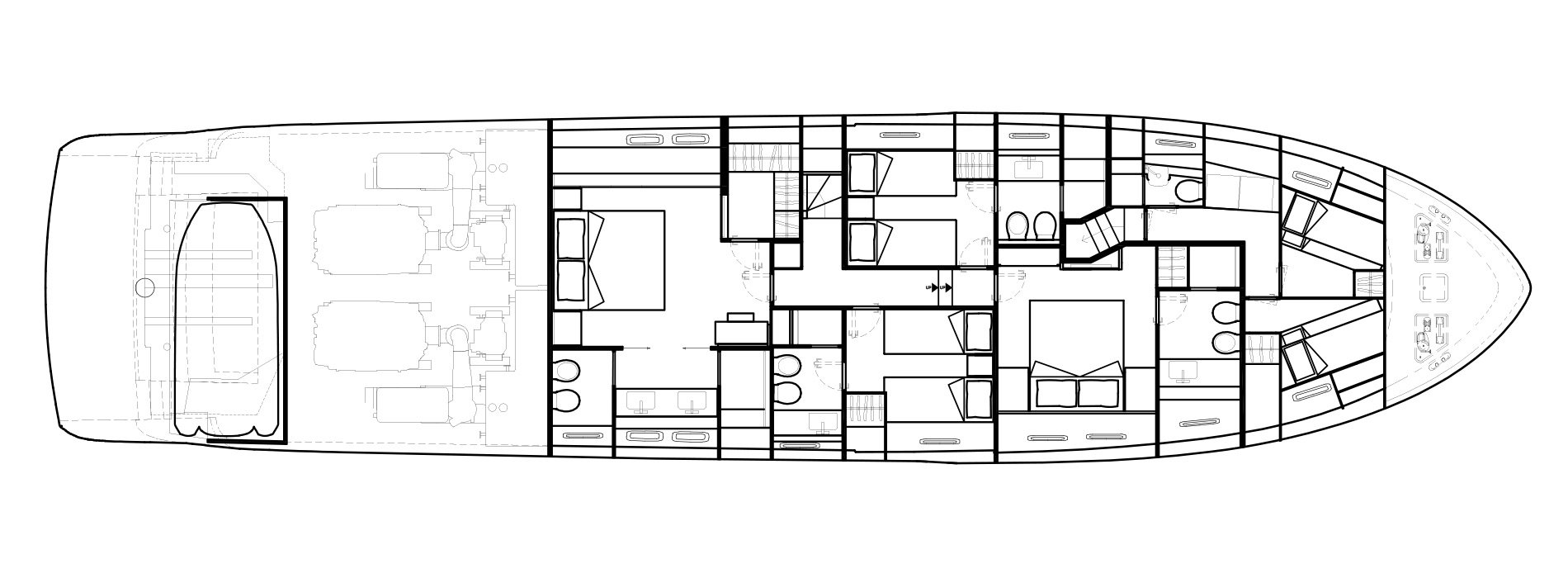 Sanlorenzo Yachts SL86 Lower Deck Versione A