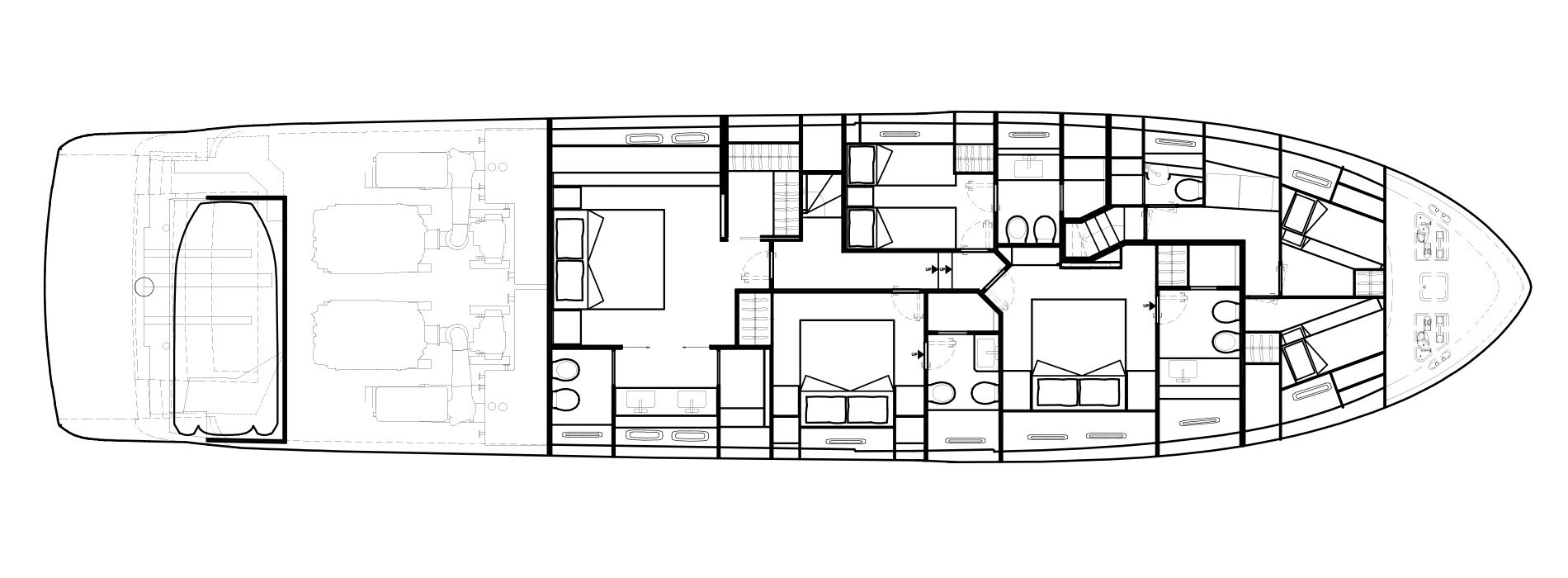 Sanlorenzo Yachts SL86 Lower Deck Versione B