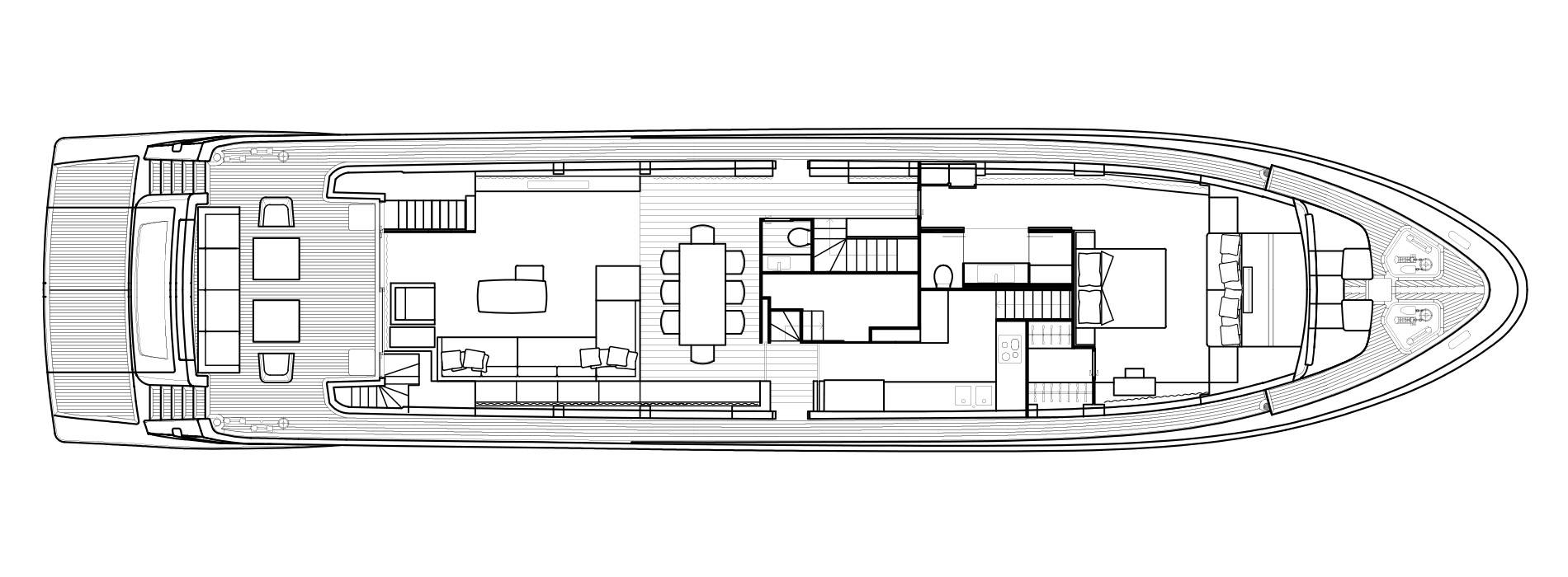 Sanlorenzo Yachts SL106 Main deck