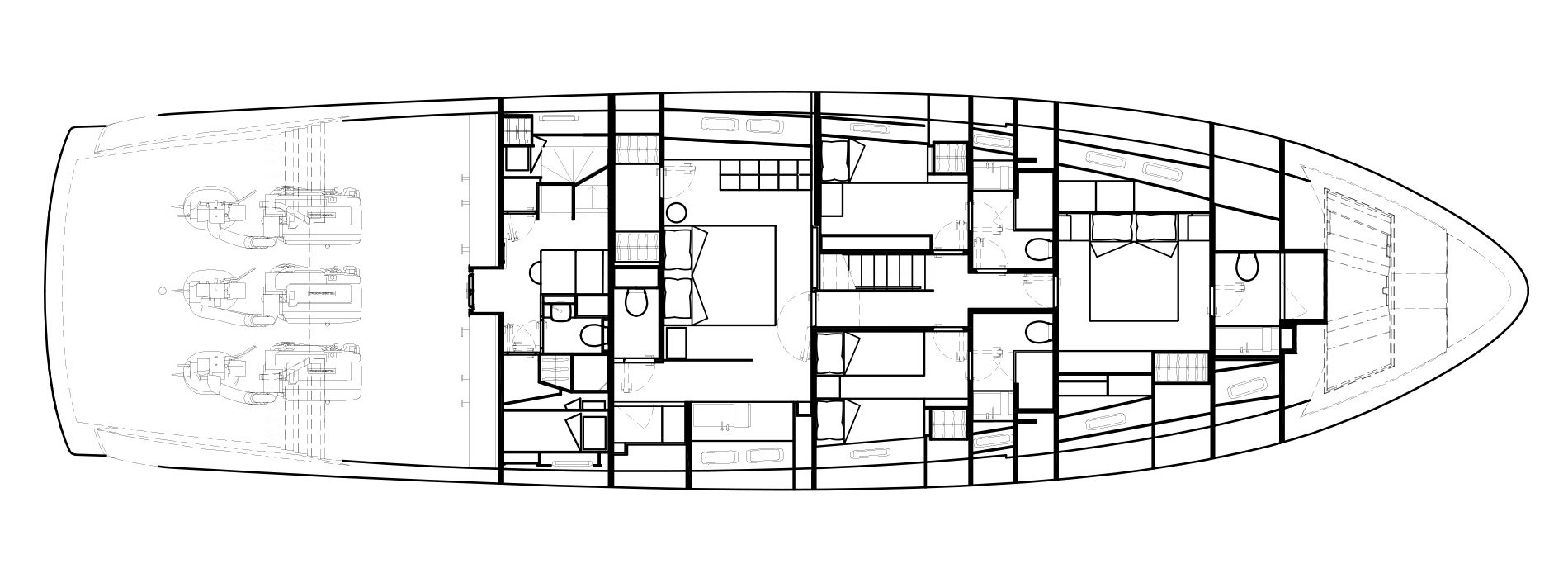 Sanlorenzo Yachts SX88 Lower Deck Versione Lissoni