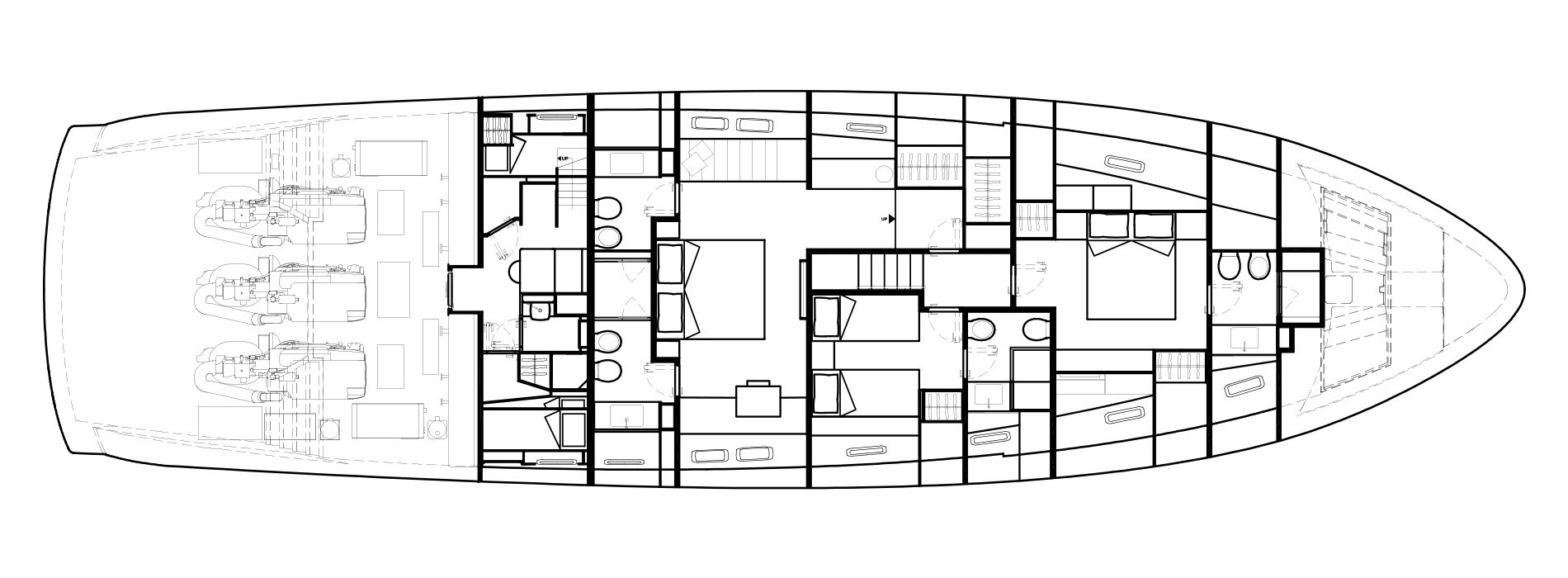 Sanlorenzo Yachts SX88 Lower Deck Versione B