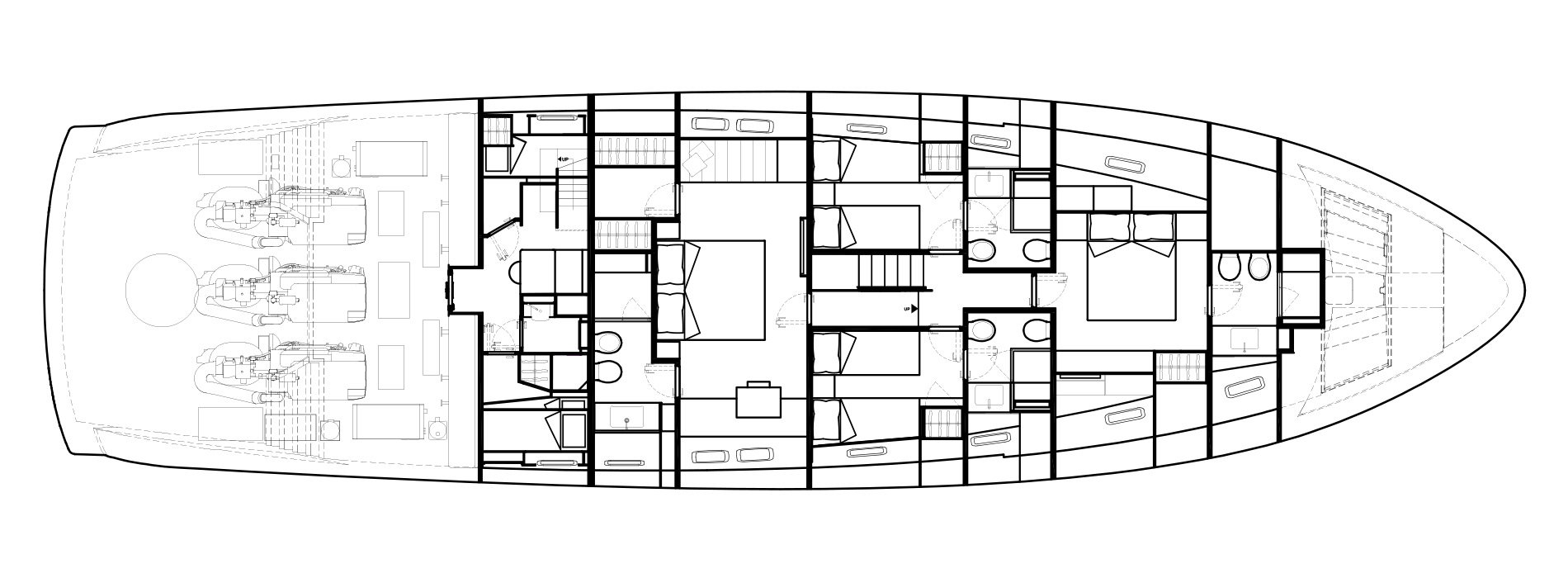 Sanlorenzo Yachts SX88 Lower Deck Versione A