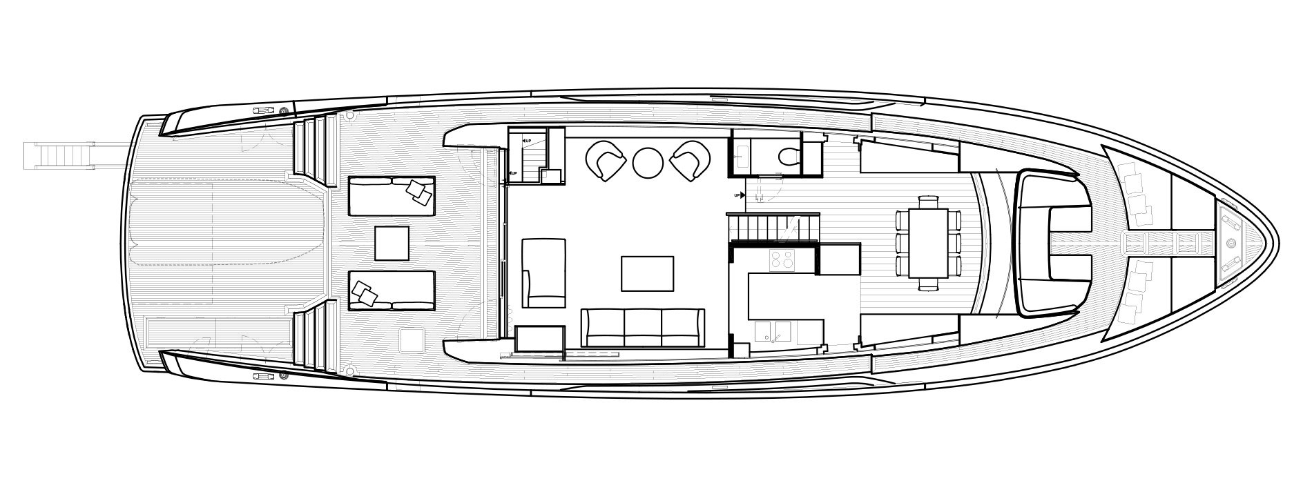 Sanlorenzo Yachts SX88 Main deck Versione A Open Galley