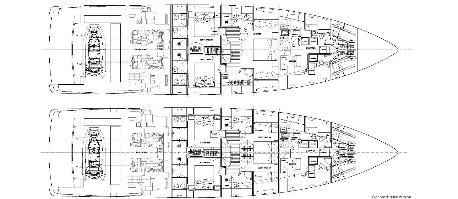 Sanlorenzo Yachts SD96 Lower deck