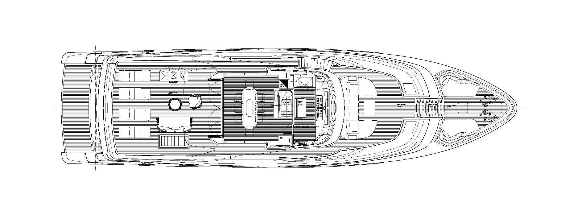 Sanlorenzo Yachts SD96 Cuberta superior 
